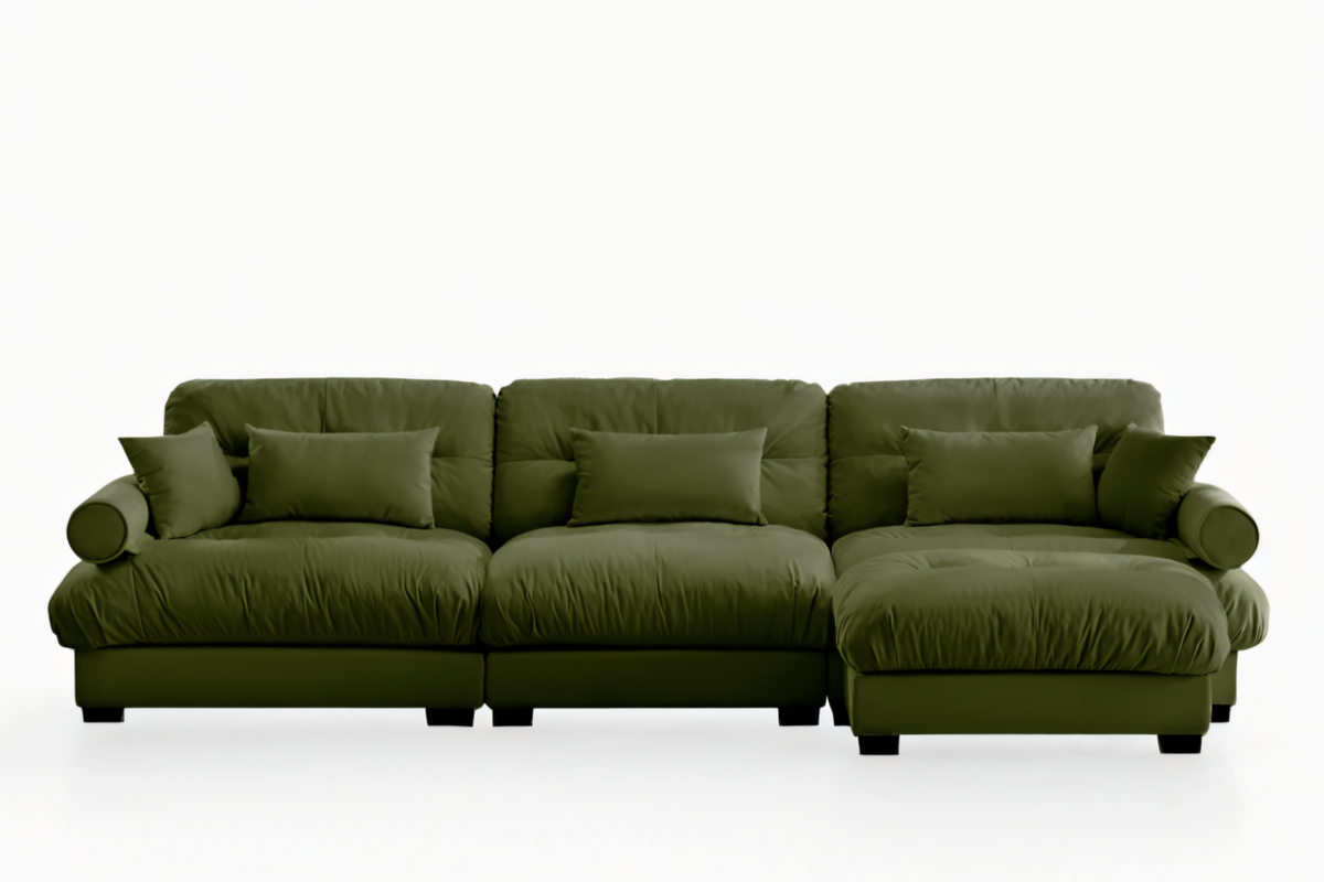 CLOUDIES 134&quot; 3 Seater Sofa with 1 Ottoman