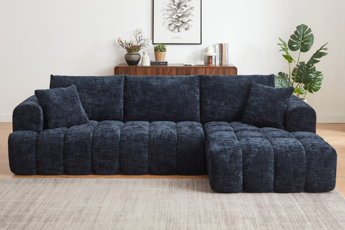 ELARA 108" Chenille Right Chaise Sofa