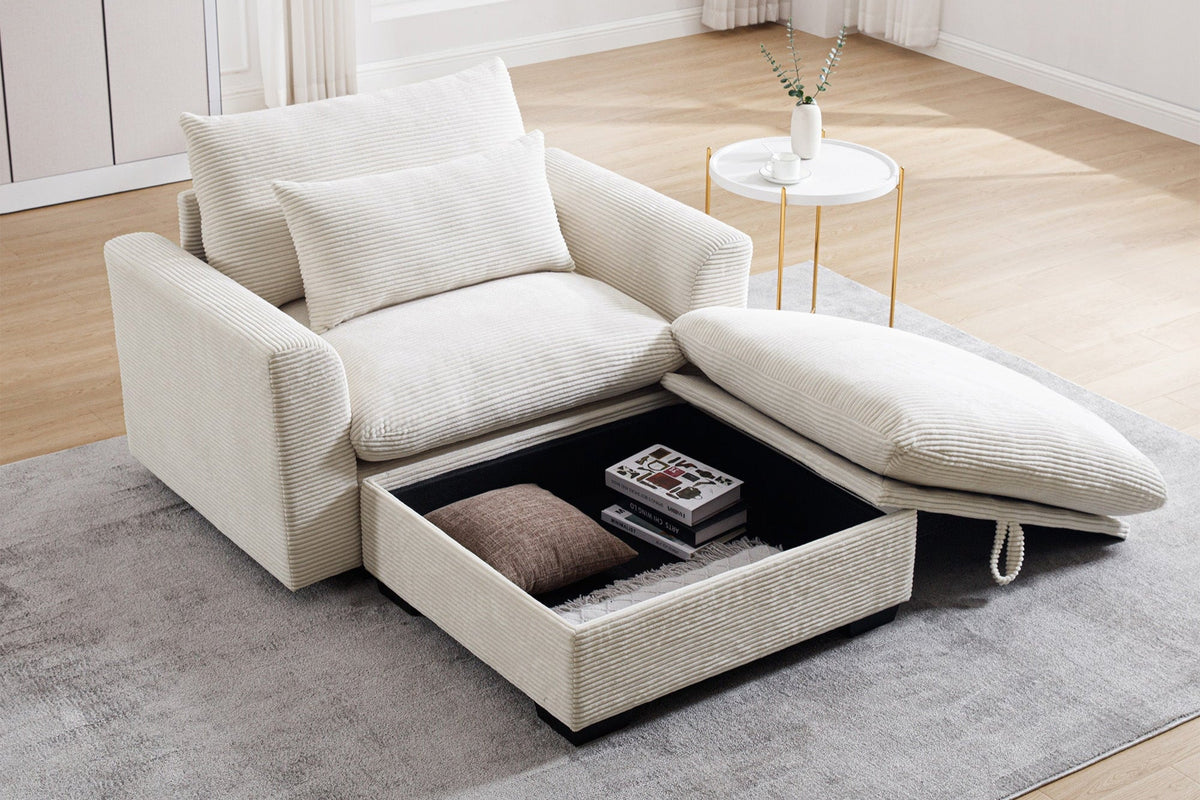 HARMONY 51&quot; Single Sofa with 1 Ottoman