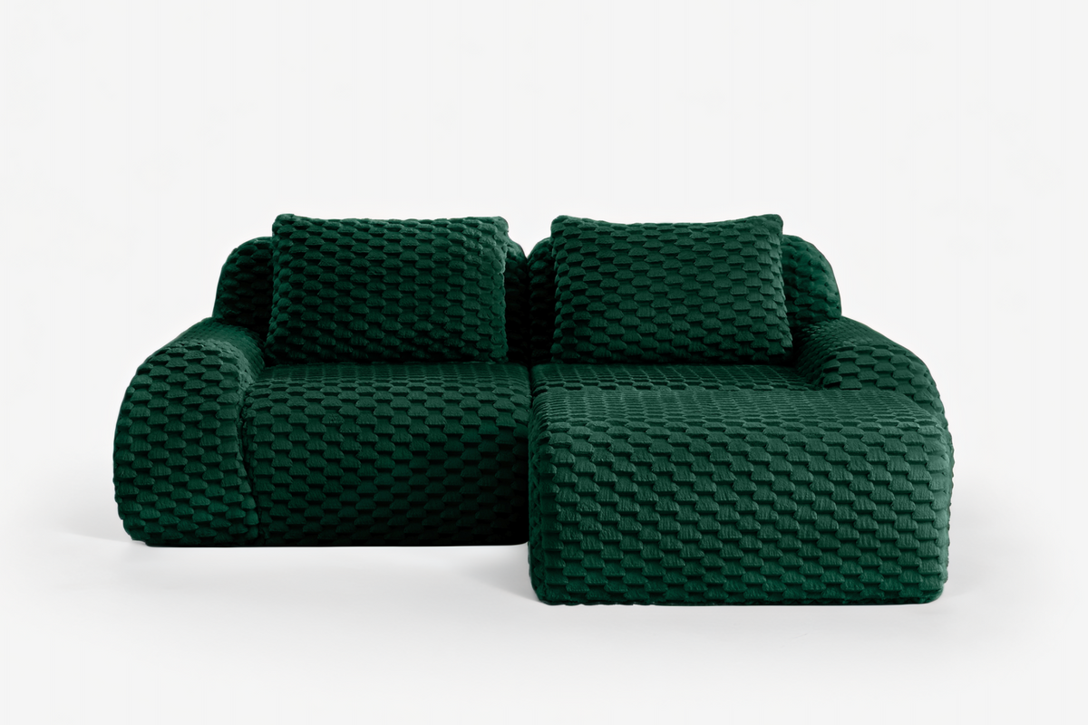 LAURENT 82" Loveseat with 1 Ottoman