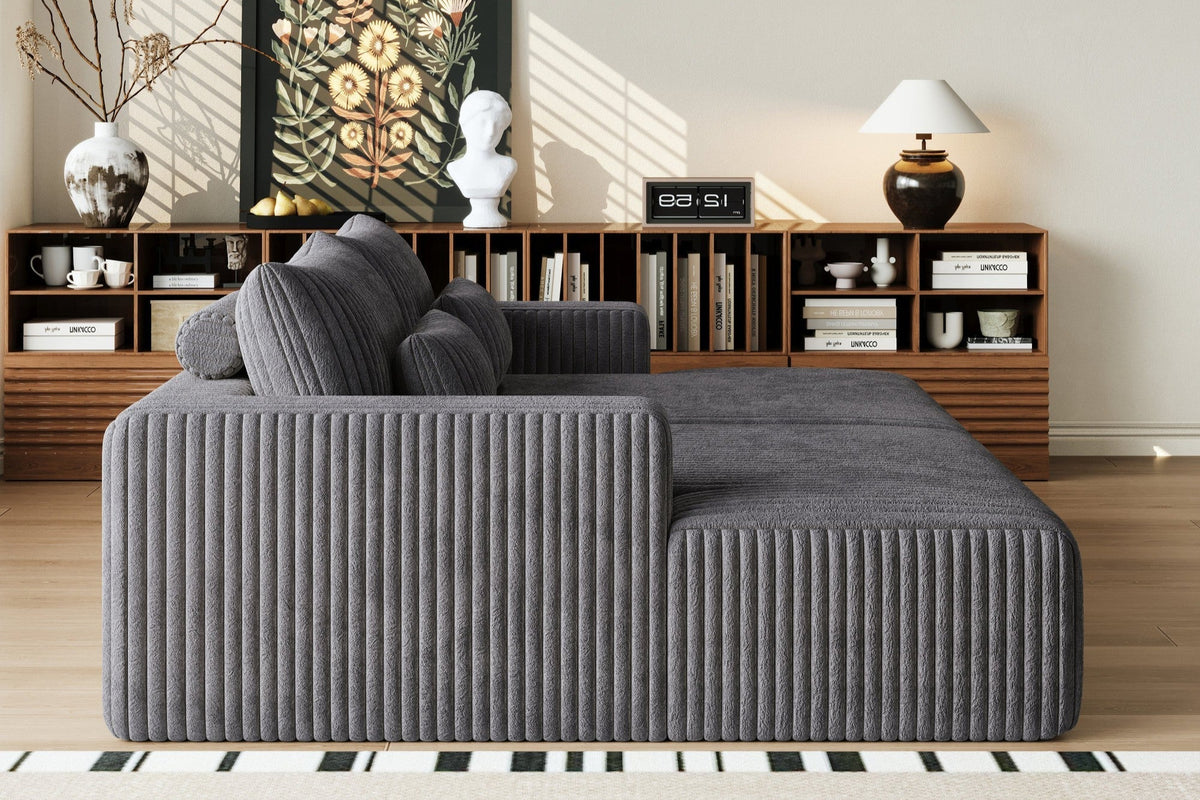 OPHELIA 102&quot; Oversized Sectional Lounge Chaise