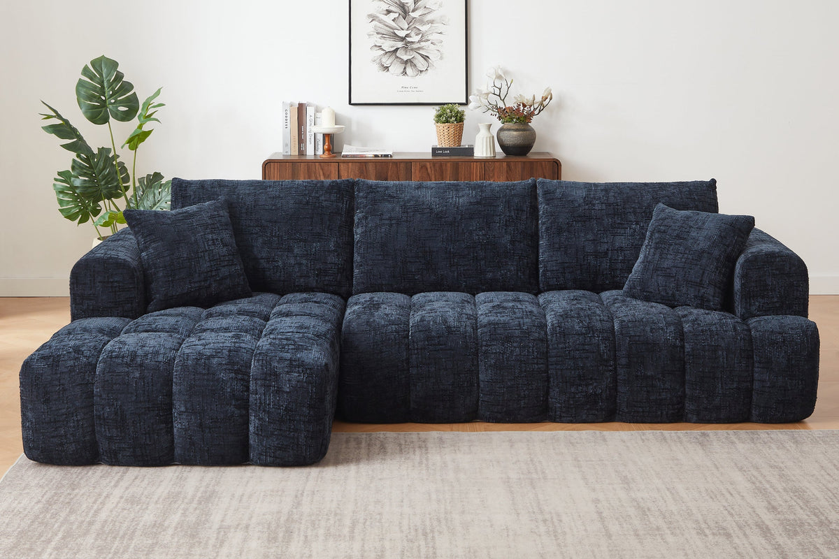 ELARA 108" Chenille Left Chaise Sofa