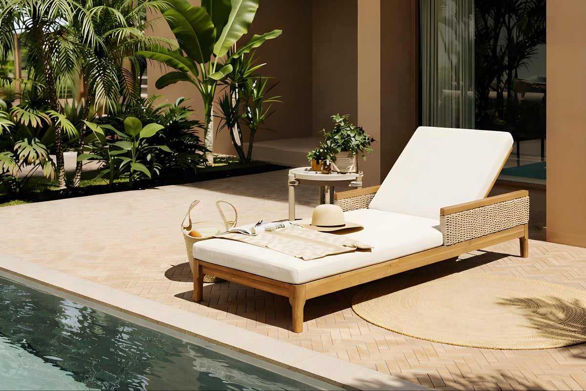 JAVIX Adjustable Outdoor Chaise Lounge