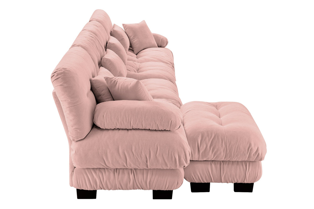 CLOUDIES 173&quot; Sofa 4 Seater with 1 Ottoman
