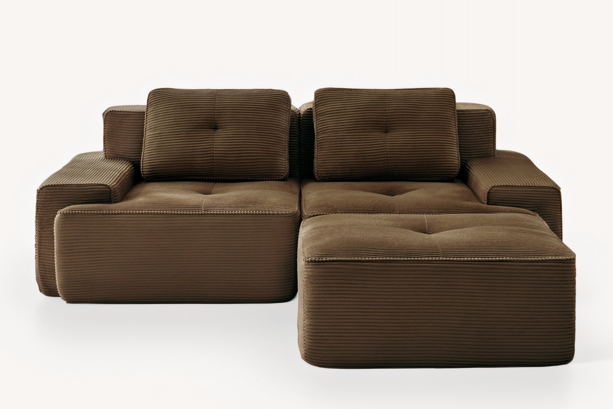 CORDELIA 82" Loveseat with 1 Ottoman