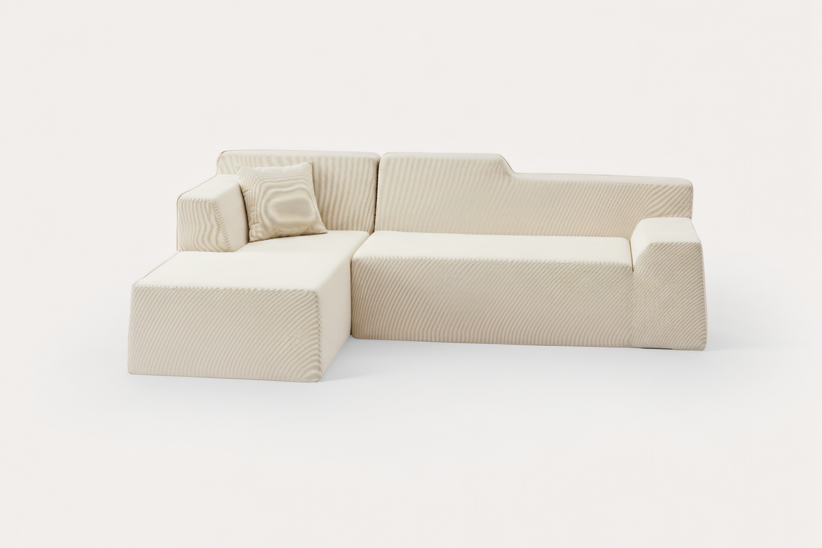 Livo 96" Corduroy Chaise Sofa