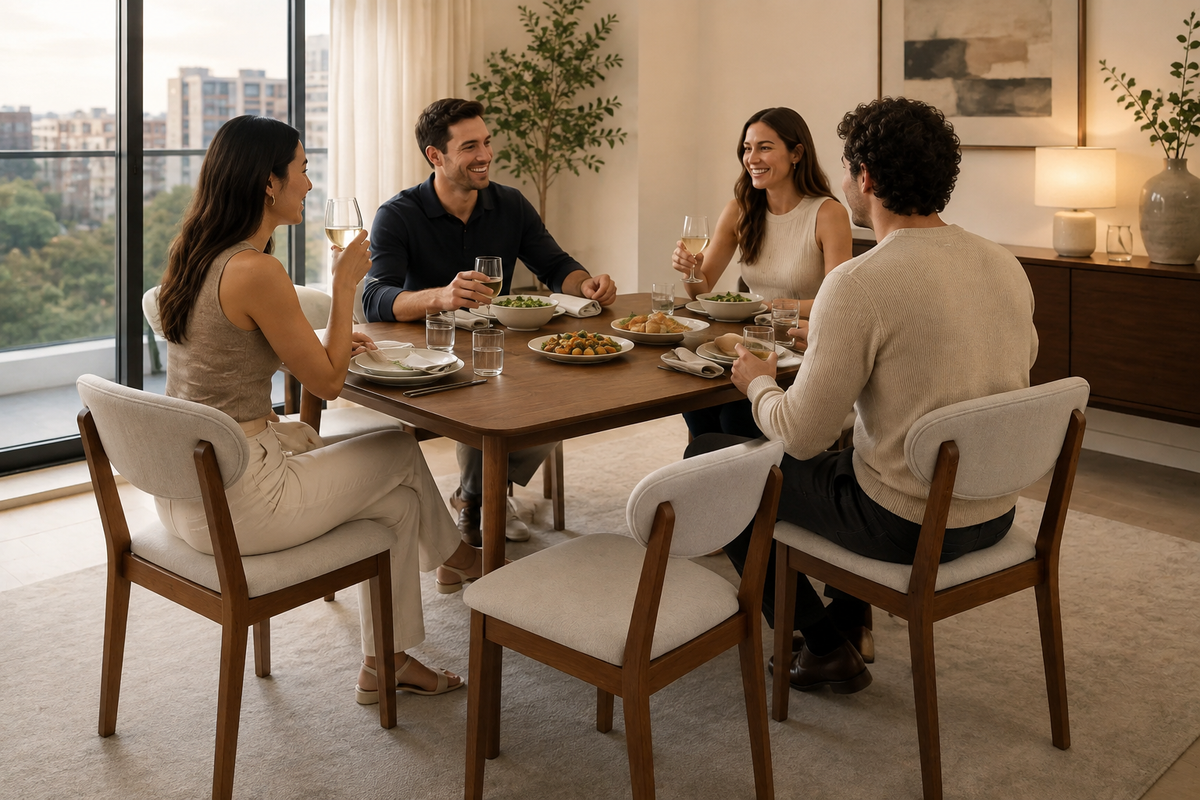 EVRANOX Dining Table Set