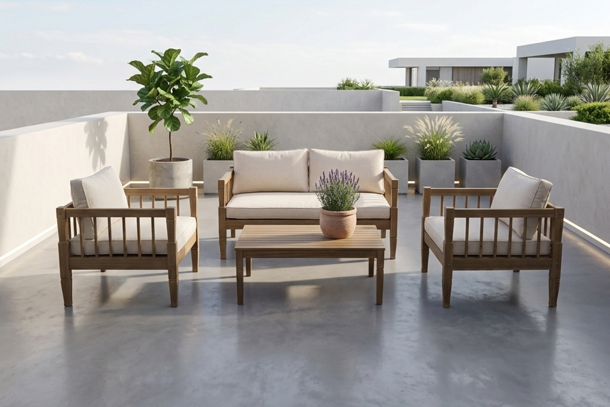 MORVA 51" 4-Piece Patio Furniture Set