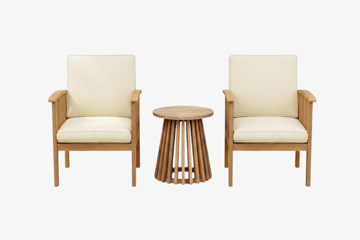 URVON Patio Chair with Side Table