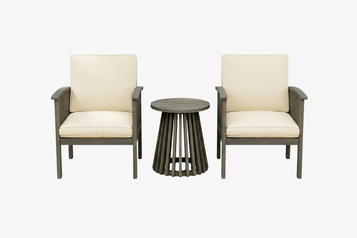 URVON Patio Chair with Side Table