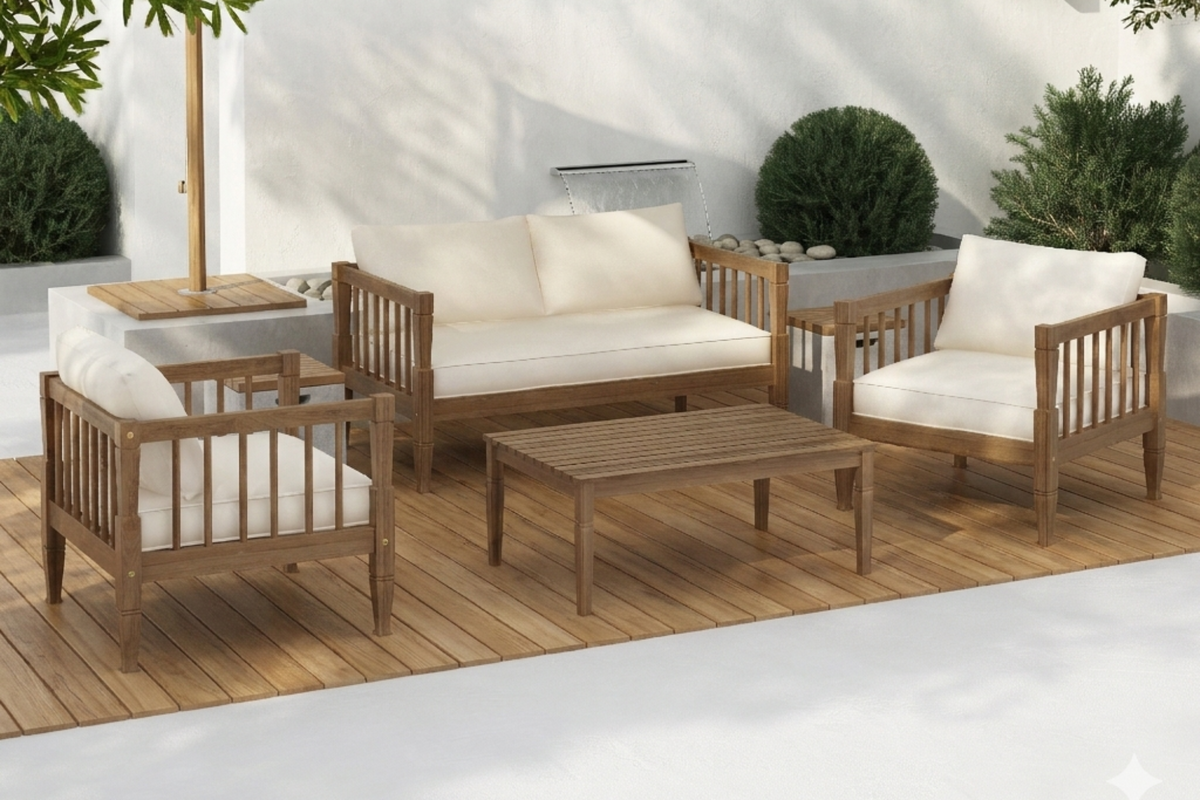 MORVA 51" 4-Piece Patio Furniture Set
