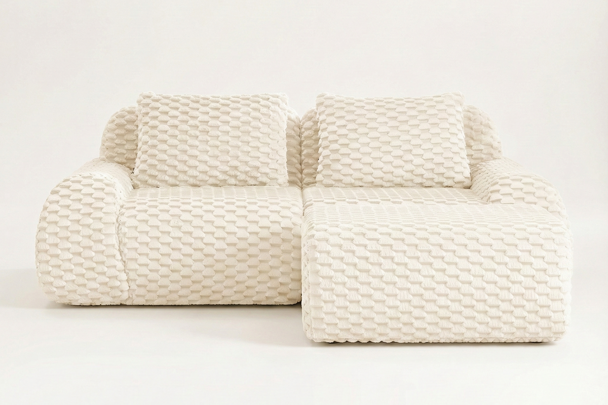 LAURENT 82" Loveseat with 1 Ottoman