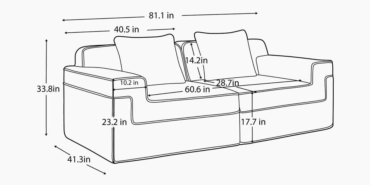 MARTHA 81" Loveseat