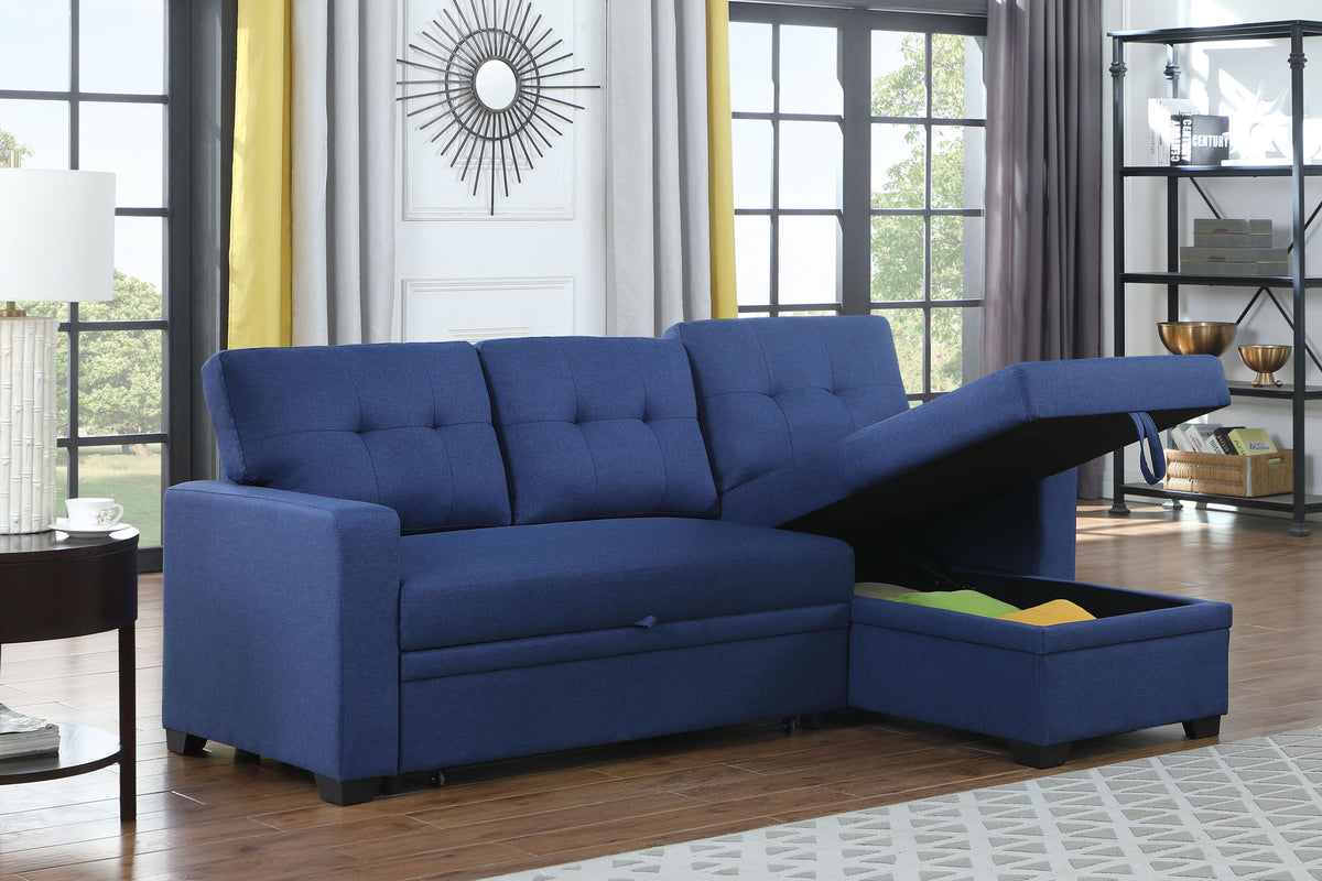 LUNA Reversible Sofa Bed with Storage Chaise