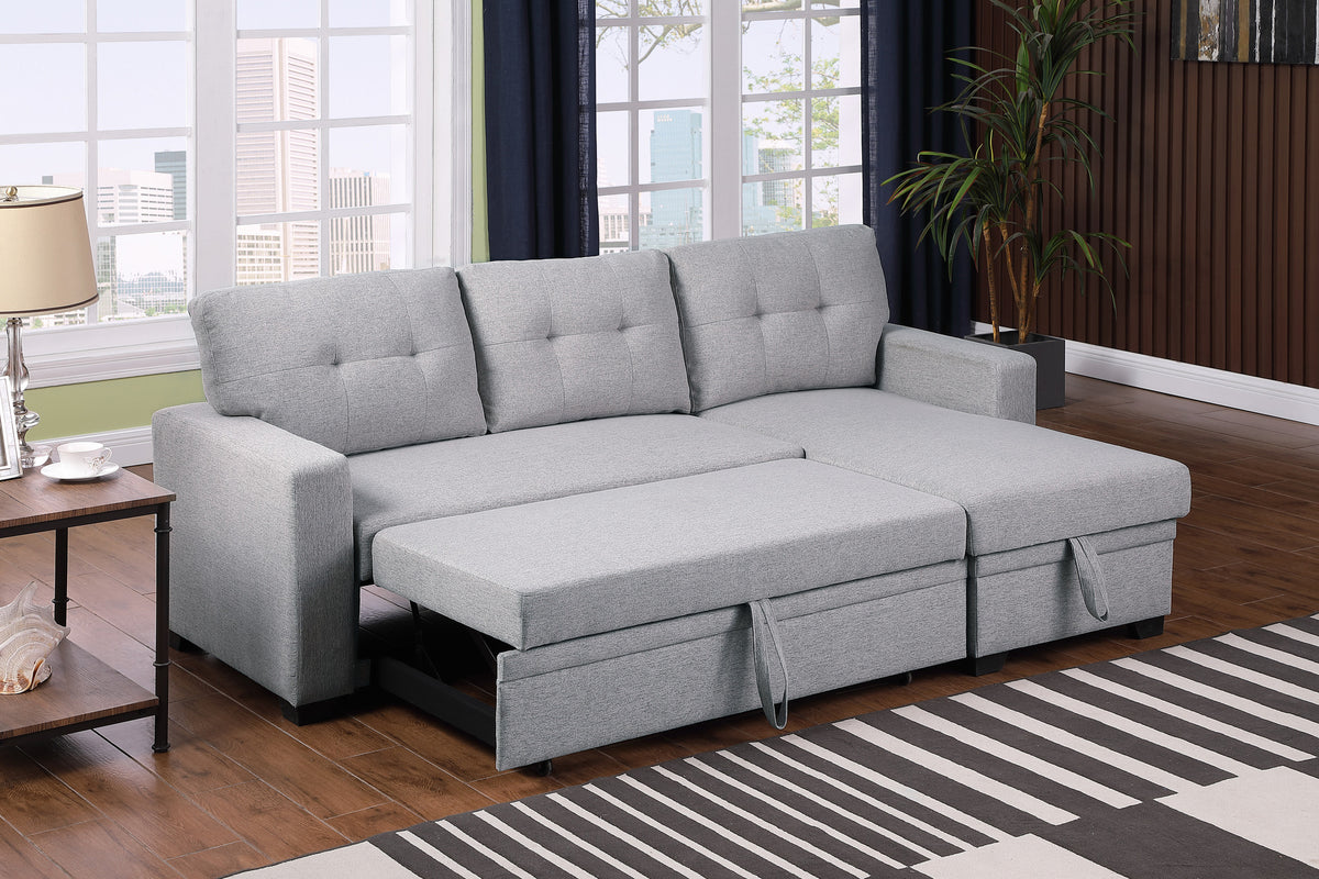 LUNA Reversible Sofa Bed with Storage Chaise