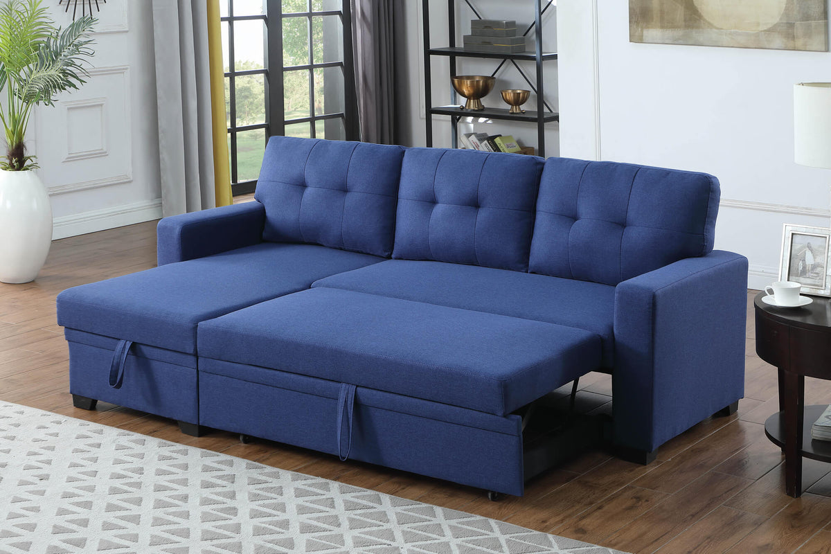 LUNA Reversible Sofa Bed with Storage Chaise