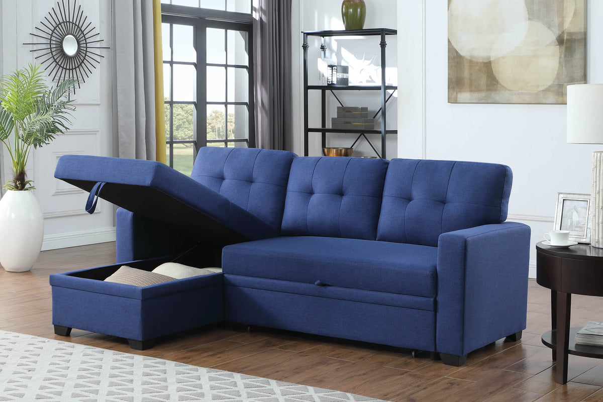 LUNA Reversible Sofa Bed with Storage Chaise