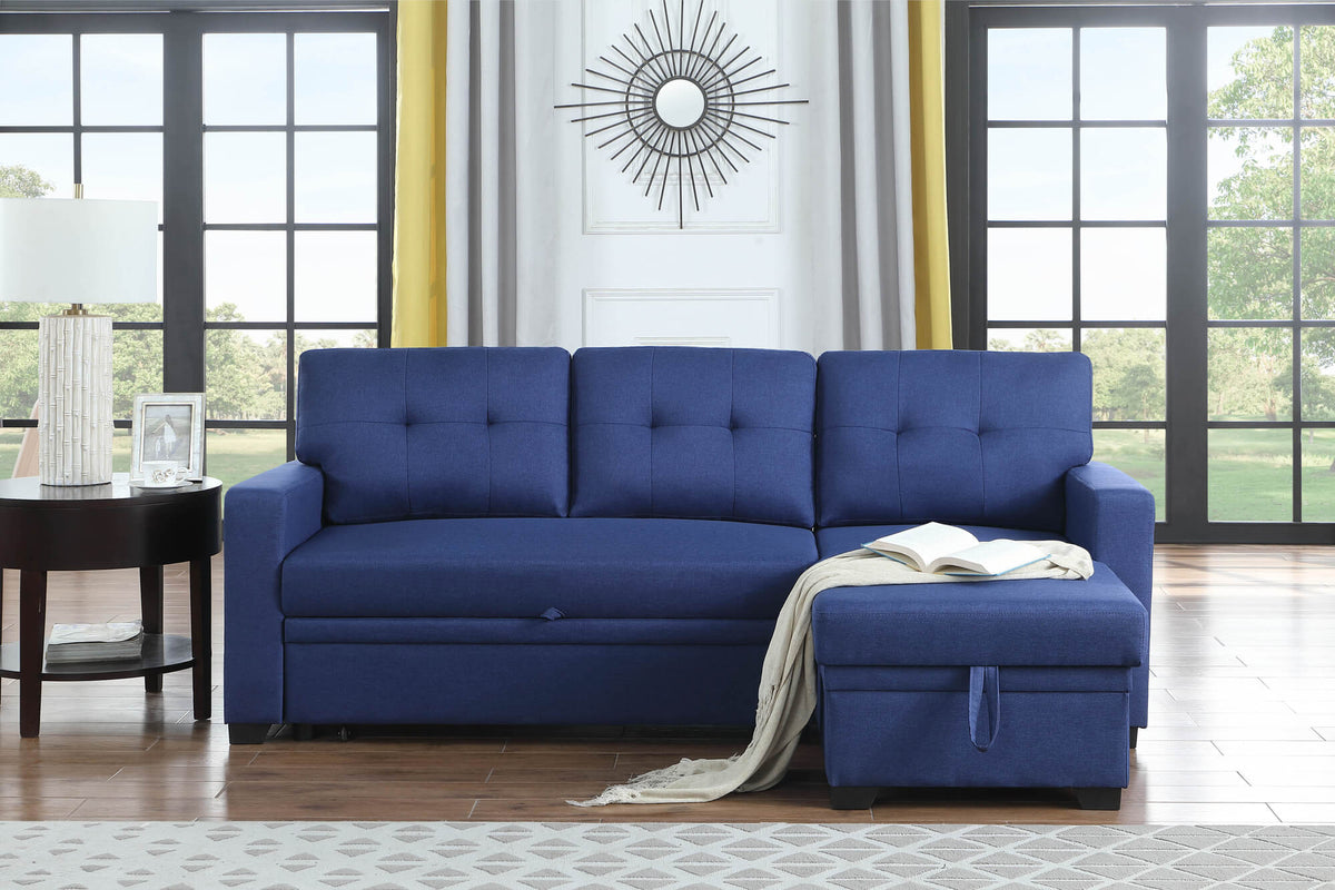 LUNA Reversible Sofa Bed with Storage Chaise