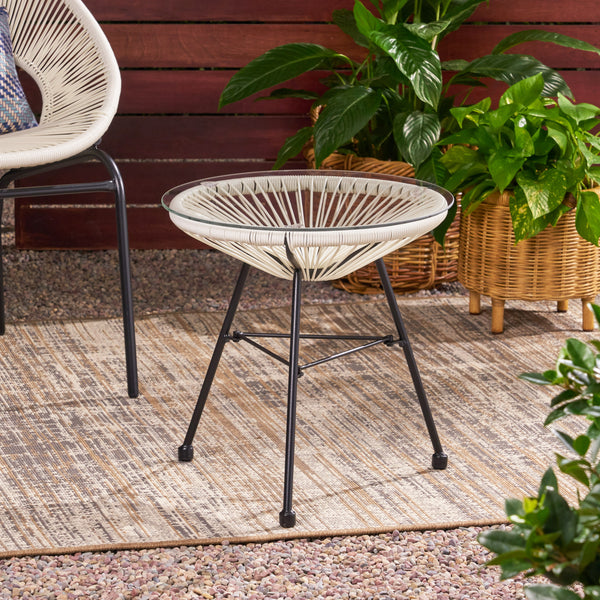 MELUX Rattan Side Table
