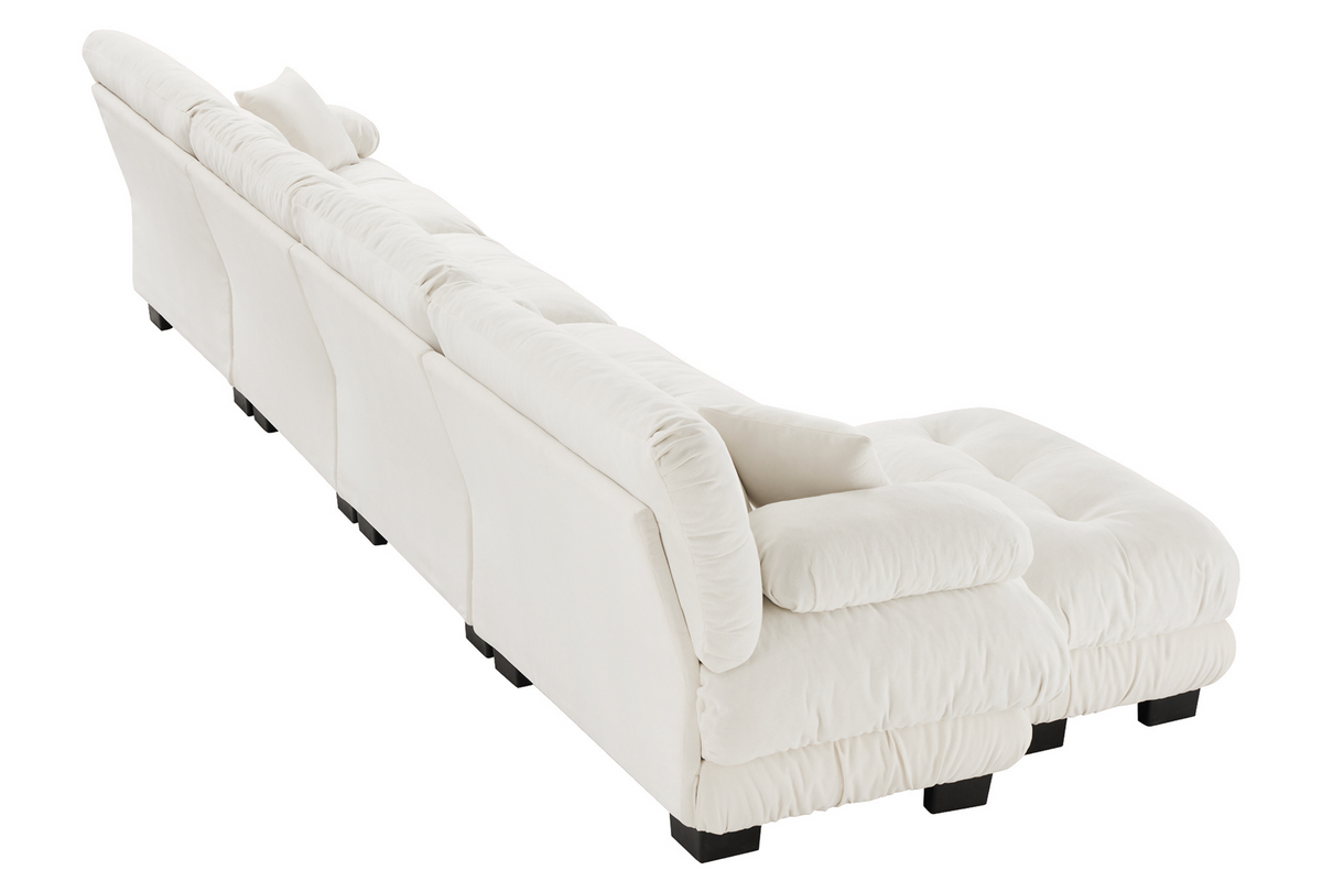 CLOUDIES 173&quot; Sofa 4 Seater with 1 Ottoman