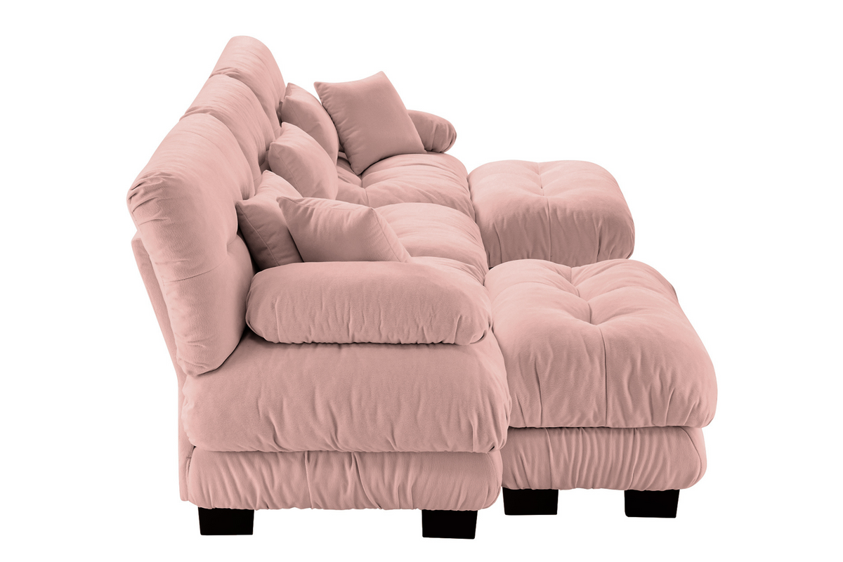 CLOUDIES 134&quot; Sofa 3 Seater with 2 Ottoman