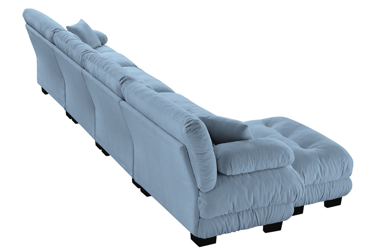 CLOUDIES 173&quot; Sofa 4 Seater with 1 Ottoman