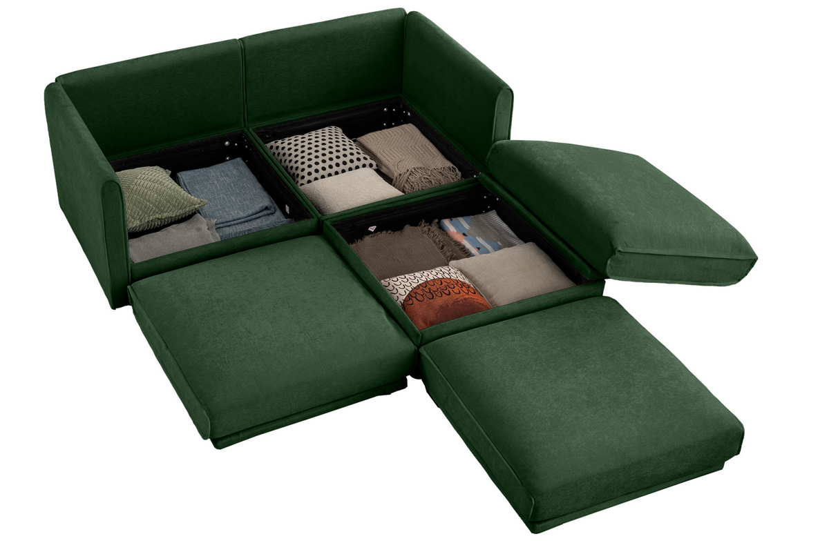 PERTH 75&quot; Loveseat 1 Ottoman