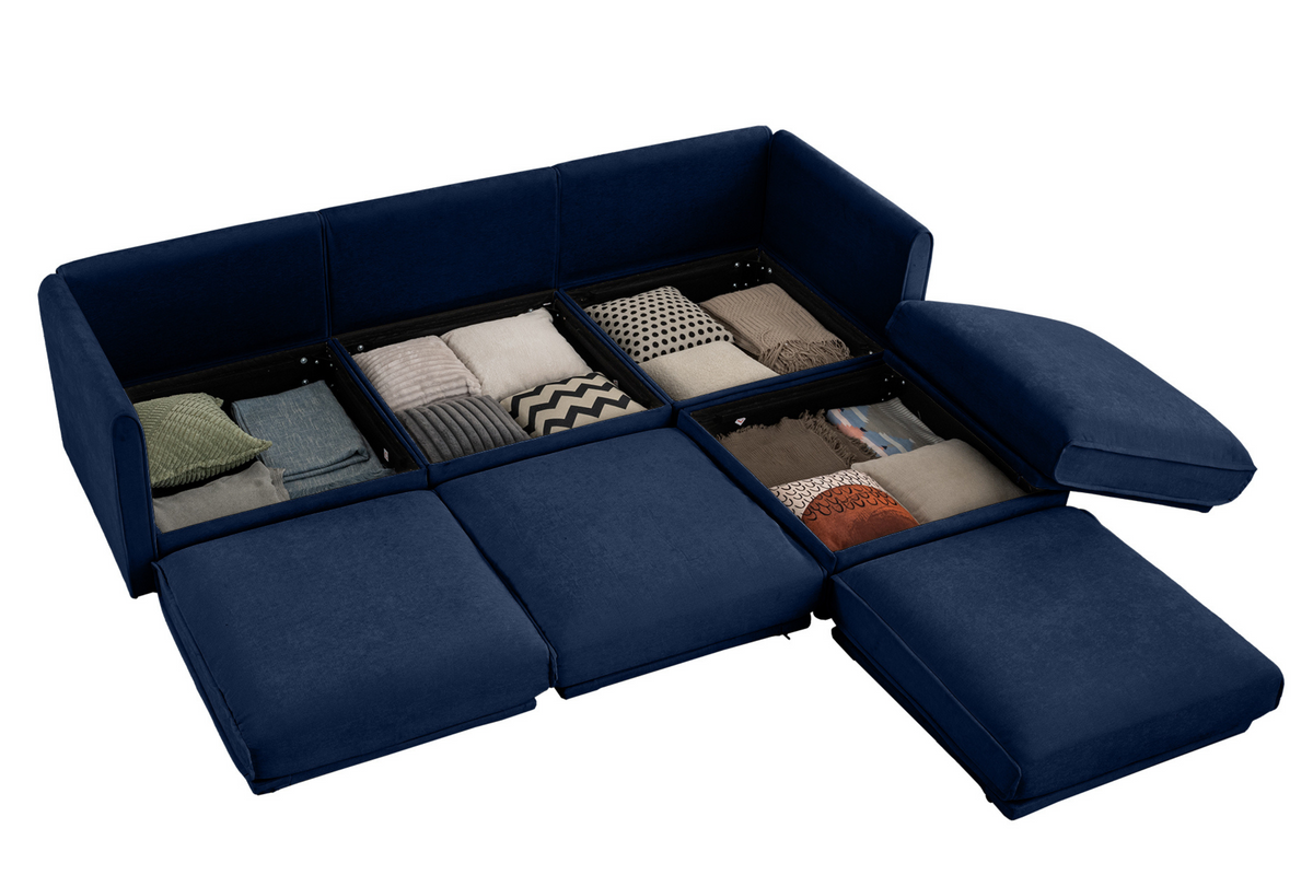 PERTH 109&quot; Sofa 3 Seater with 1 Ottoman