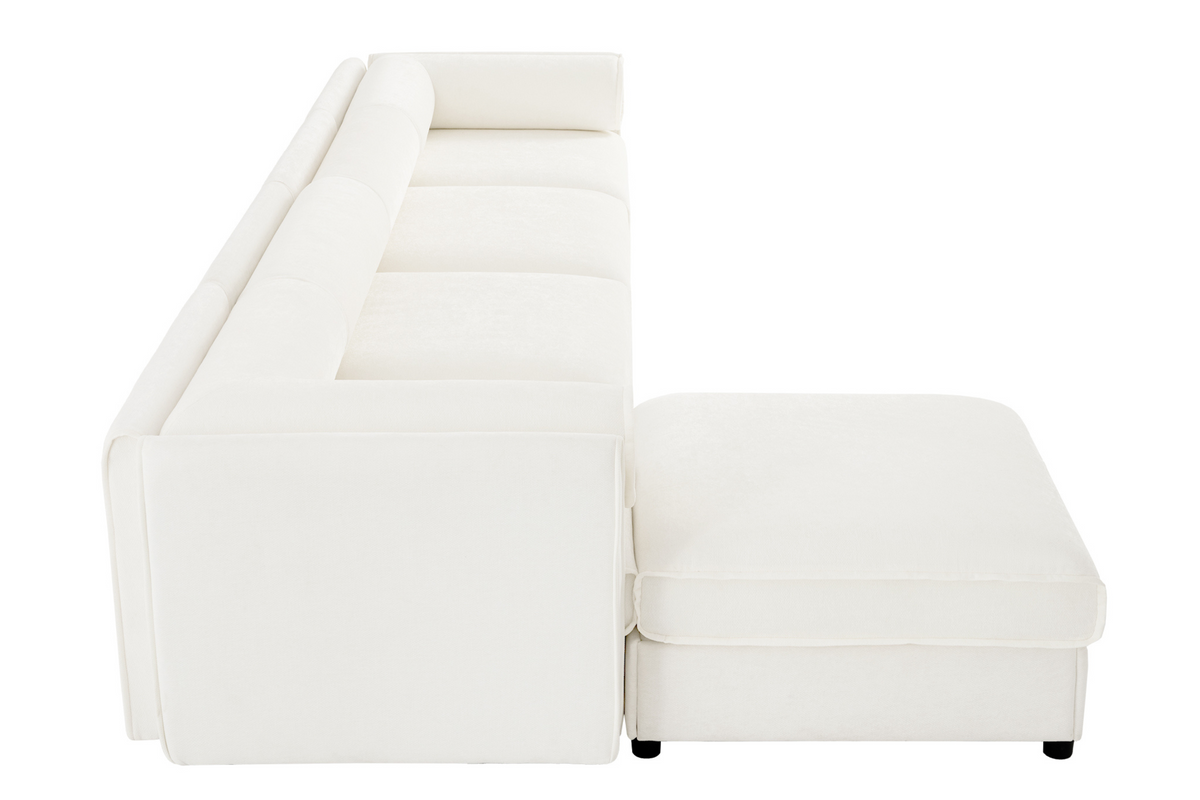 PERTH 142&quot; 4-Seater Sofa with 1 Ottoman