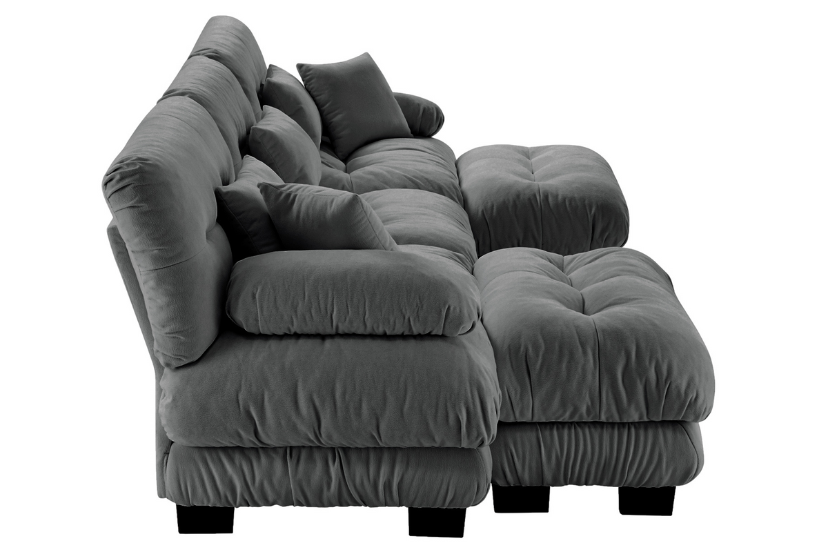 CLOUDIES 134&quot; Sofa 3 Seater with 2 Ottoman