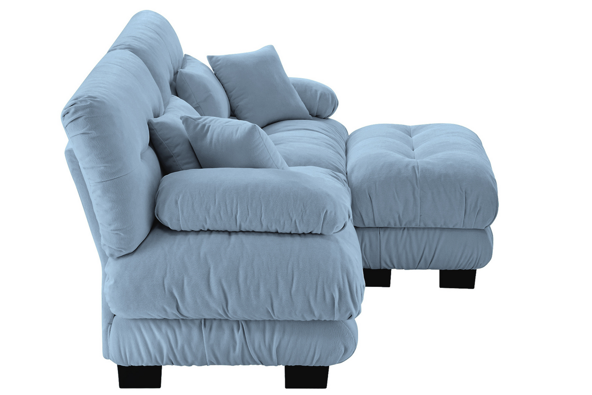 CLOUDIES 94&quot; Loveseat with 1 Ottoman