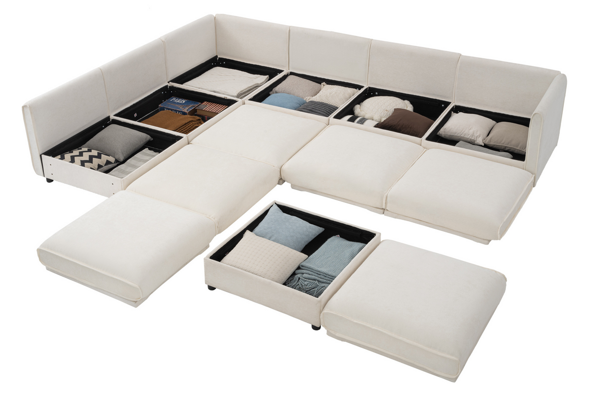 PERTH 247&quot; 6-Seater Sofa