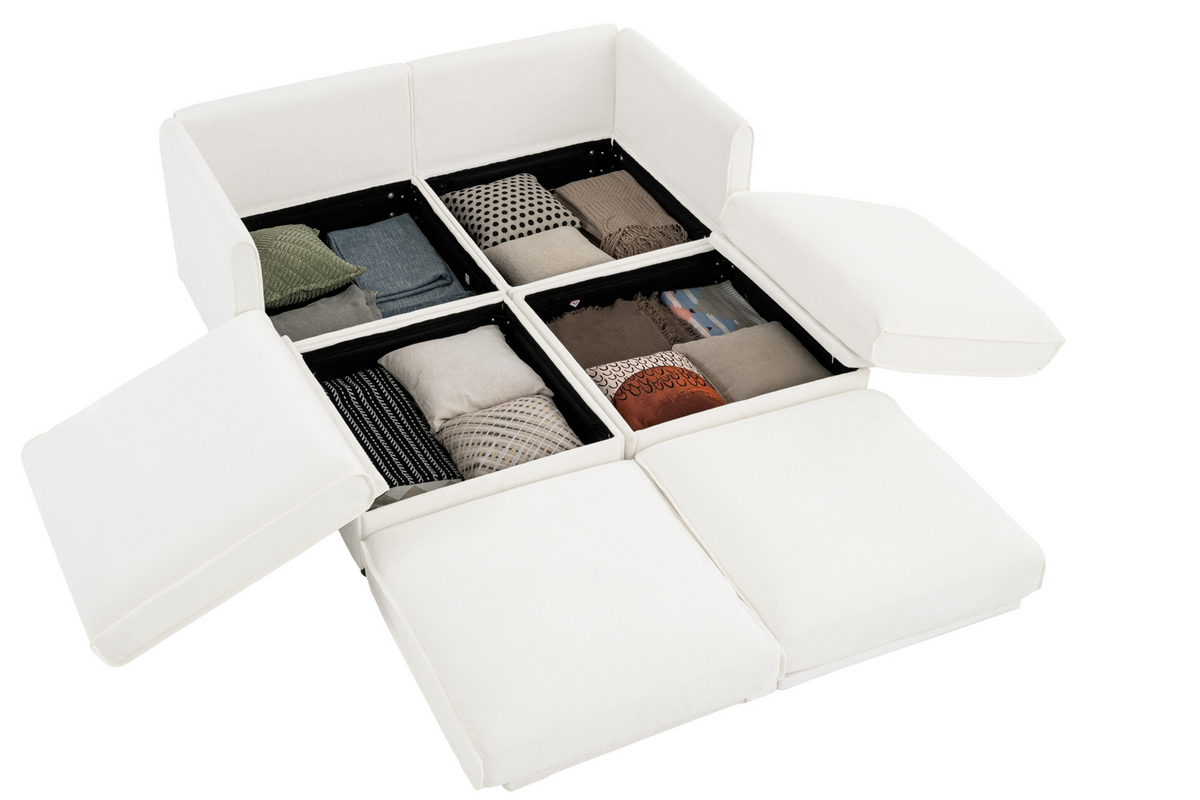 PERTH 75&quot; Loveseat with 2 Ottoman