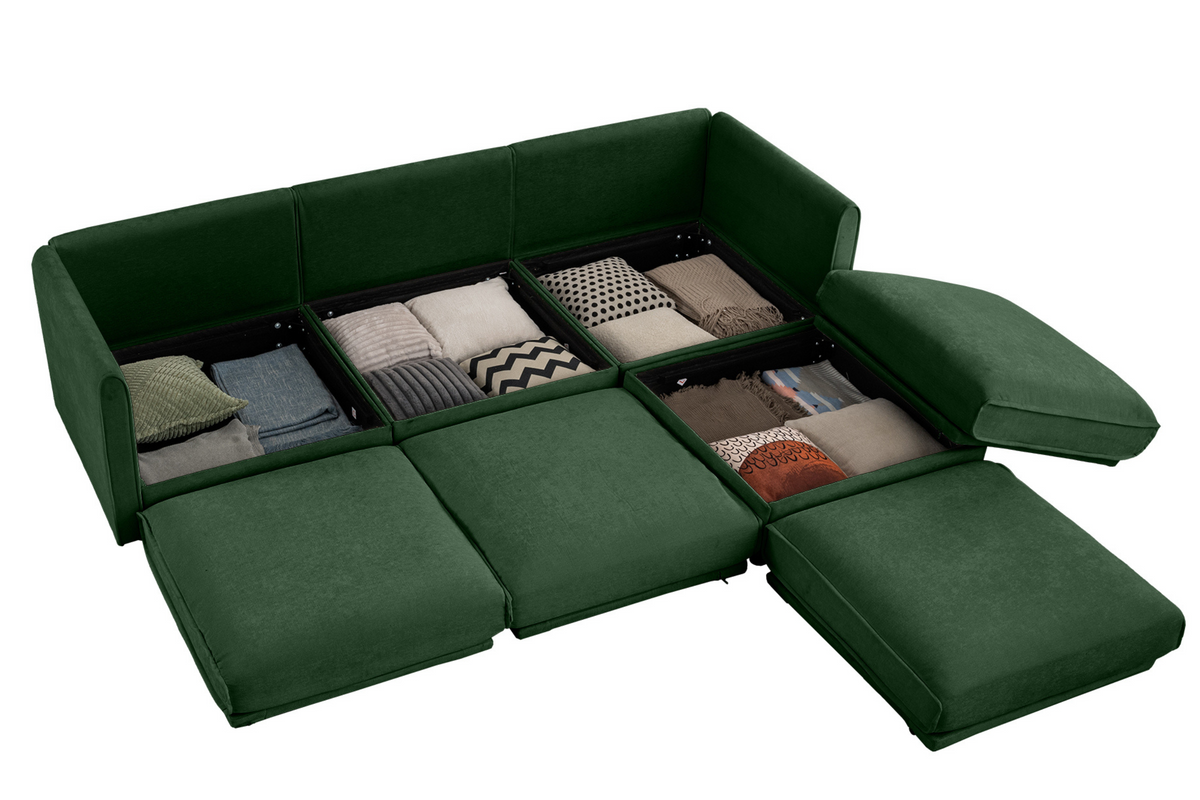 PERTH 109&quot; Sofa 3 Seater with 1 Ottoman