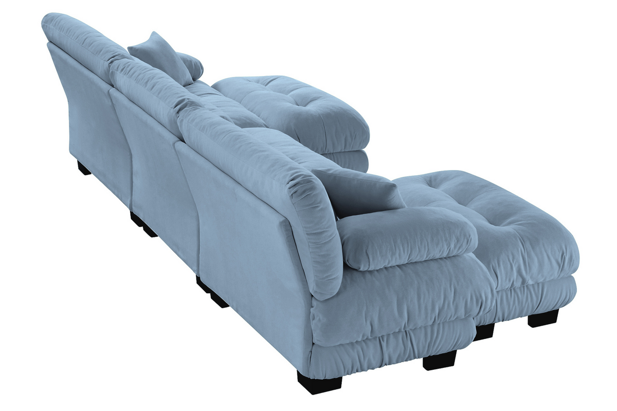 CLOUDIES 134&quot; Sofa 3 Seater with 2 Ottoman