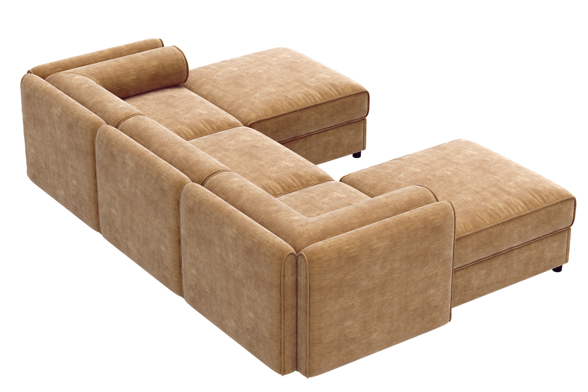 PERTH 109&quot; Sofa 3 Seater with 2 Ottoman