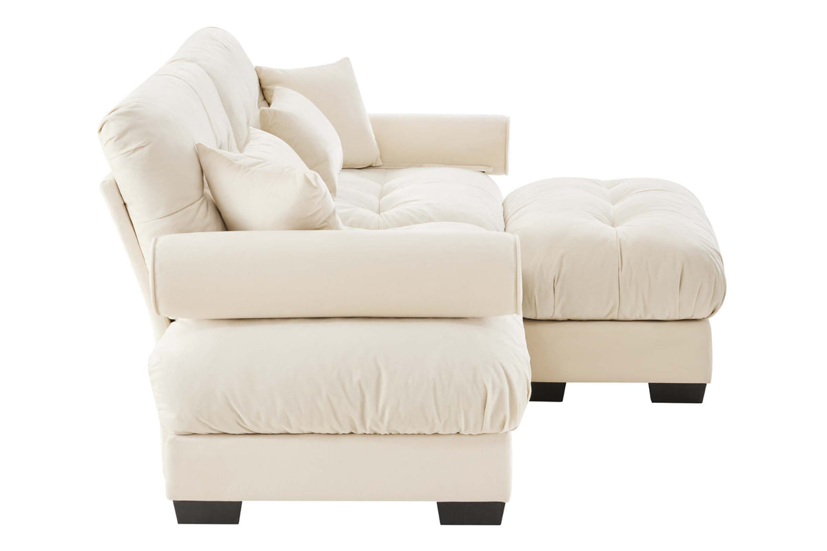 CLOUDIES 94&quot; Loveseat with 1 Ottoman