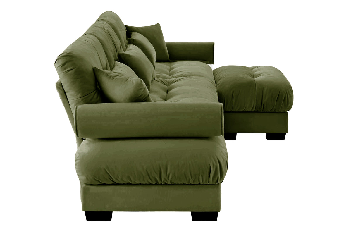 CLOUDIES 134&quot; 3 Seater Sofa with 1 Ottoman