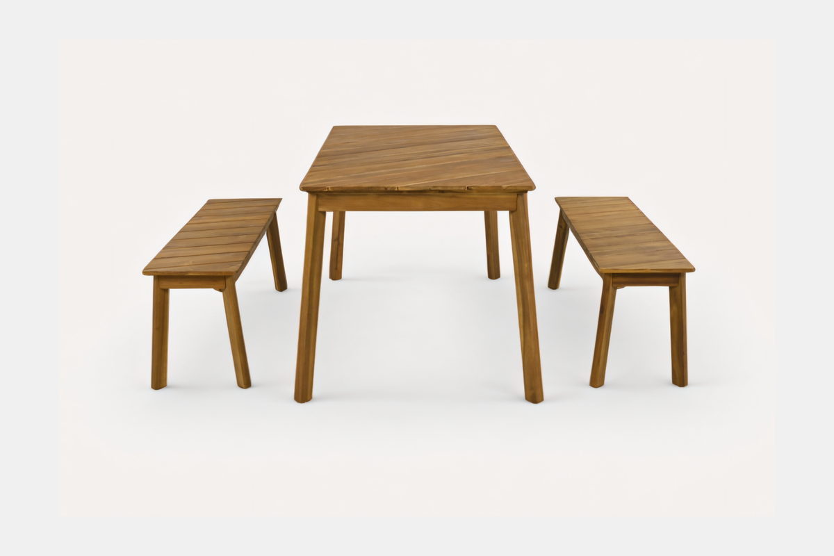 ELVON 49" 3-Piece Outdoor Dining Set
