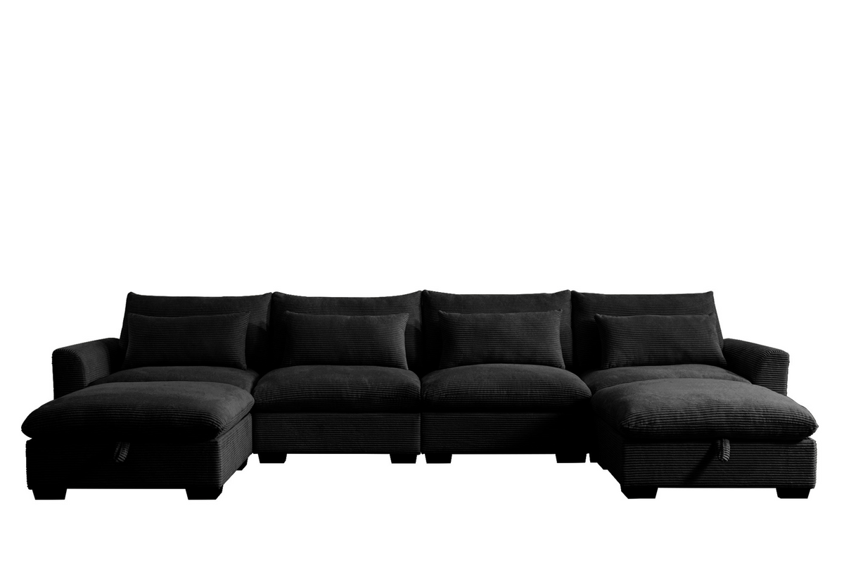 HARMONY 157&quot; 4-Seater Sofa with 2 Ottomans