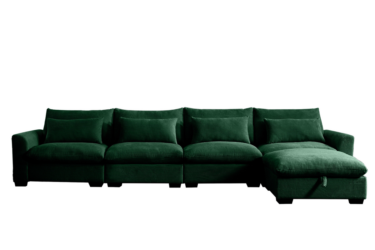HARMONY 157&quot; 4-Seater Sofa with 1 Ottoman