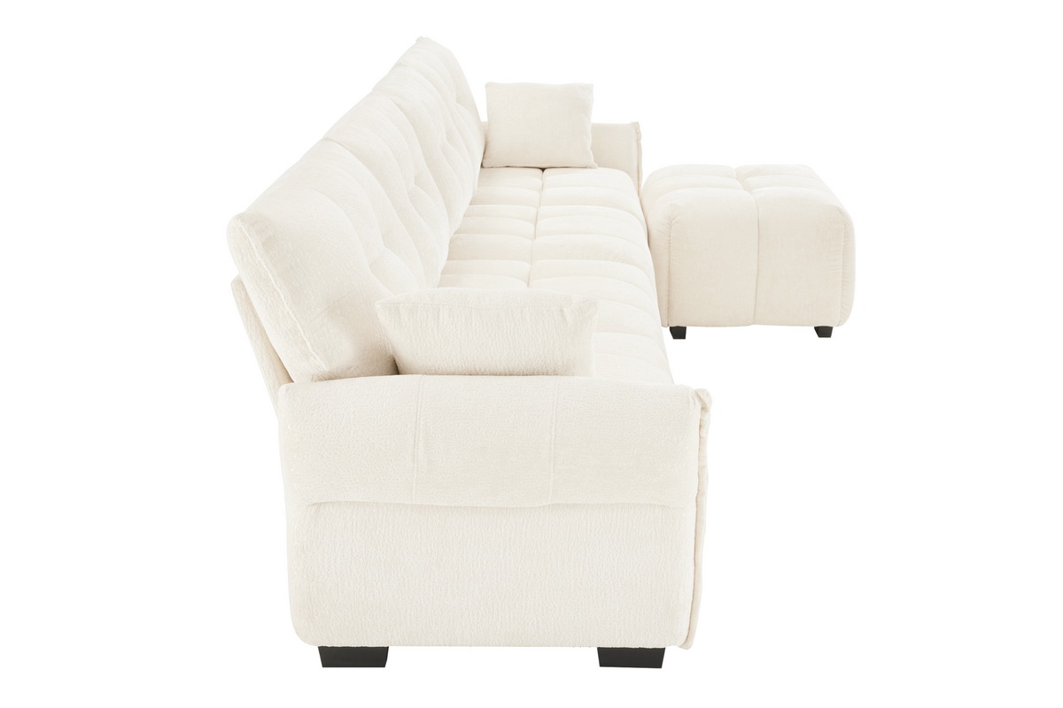 CHARLOTTE 141&quot; 4 Seater Sofa 1 Ottoman