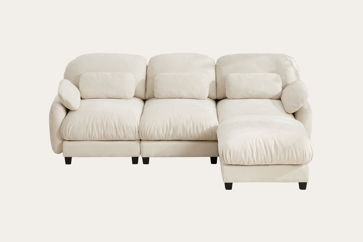 UNIONN 104" 3-Seater Sofa With 1 Ottoman
