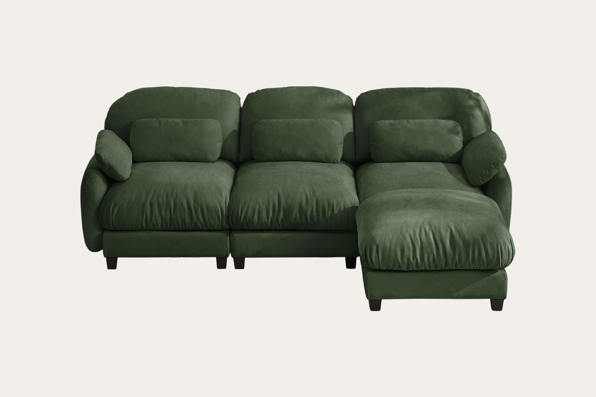 UNIONN 104" 3-Seater Sofa With 1 Ottoman