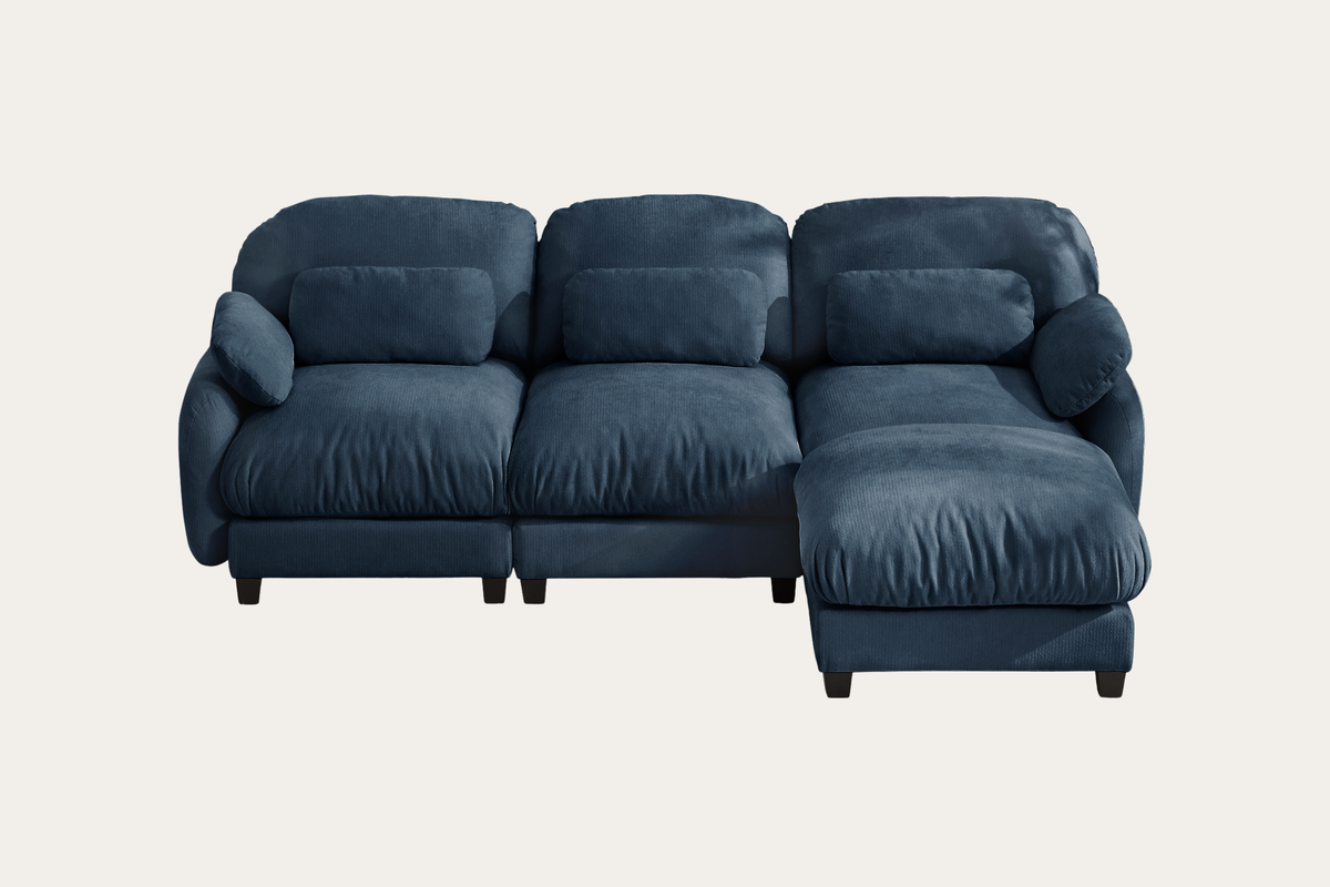UNIONN 104" 3-Seater Sofa With 1 Ottoman