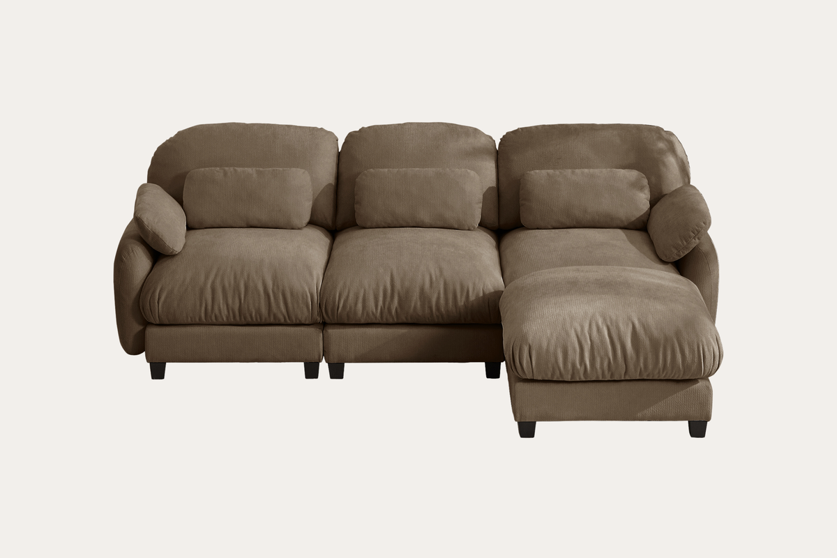 UNIONN 104" 3-Seater Sofa With 1 Ottoman