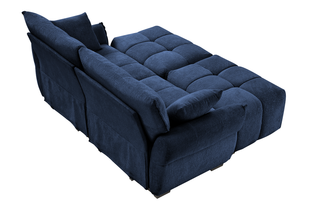 CHARLOTTE 78&quot; 2 Seater Sofa With 2 Ottoman