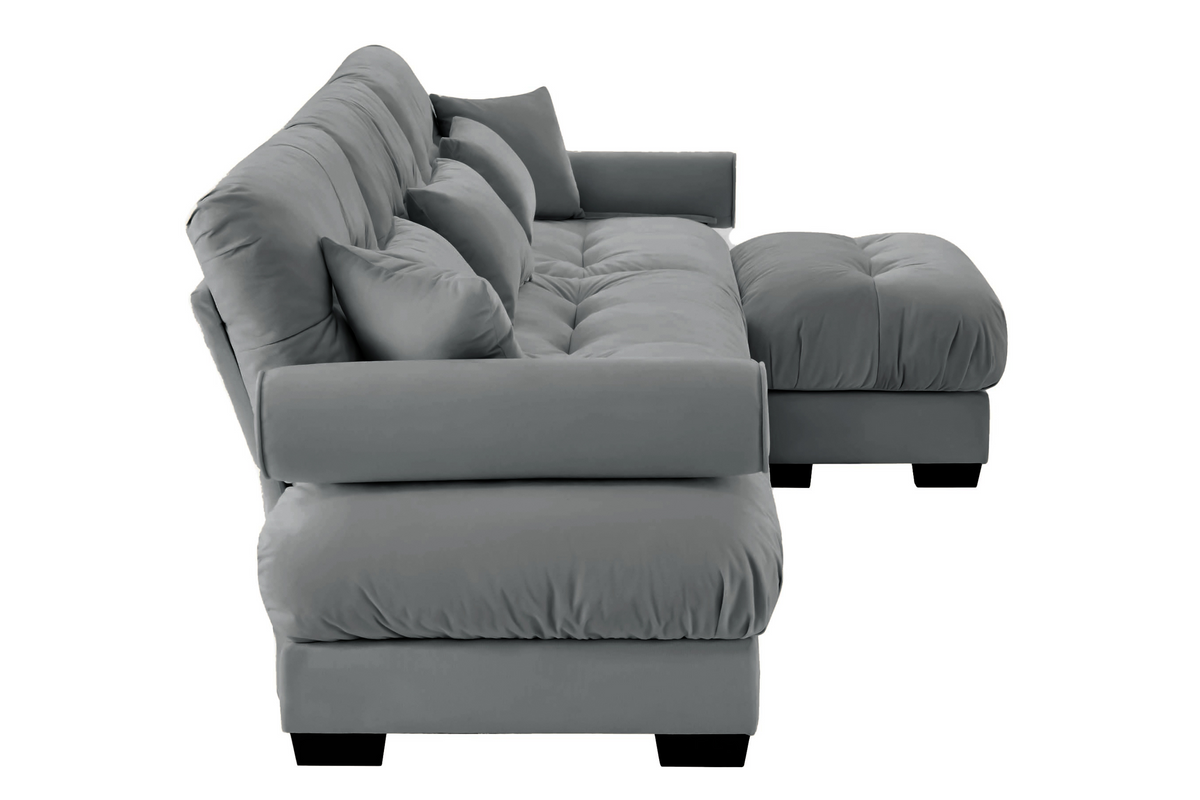 CLOUDIES 134&quot; 3 Seater Sofa with 1 Ottoman