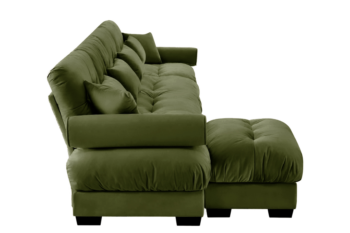 CLOUDIES 173&quot; 4 Seater Sofa with 1 Ottoman