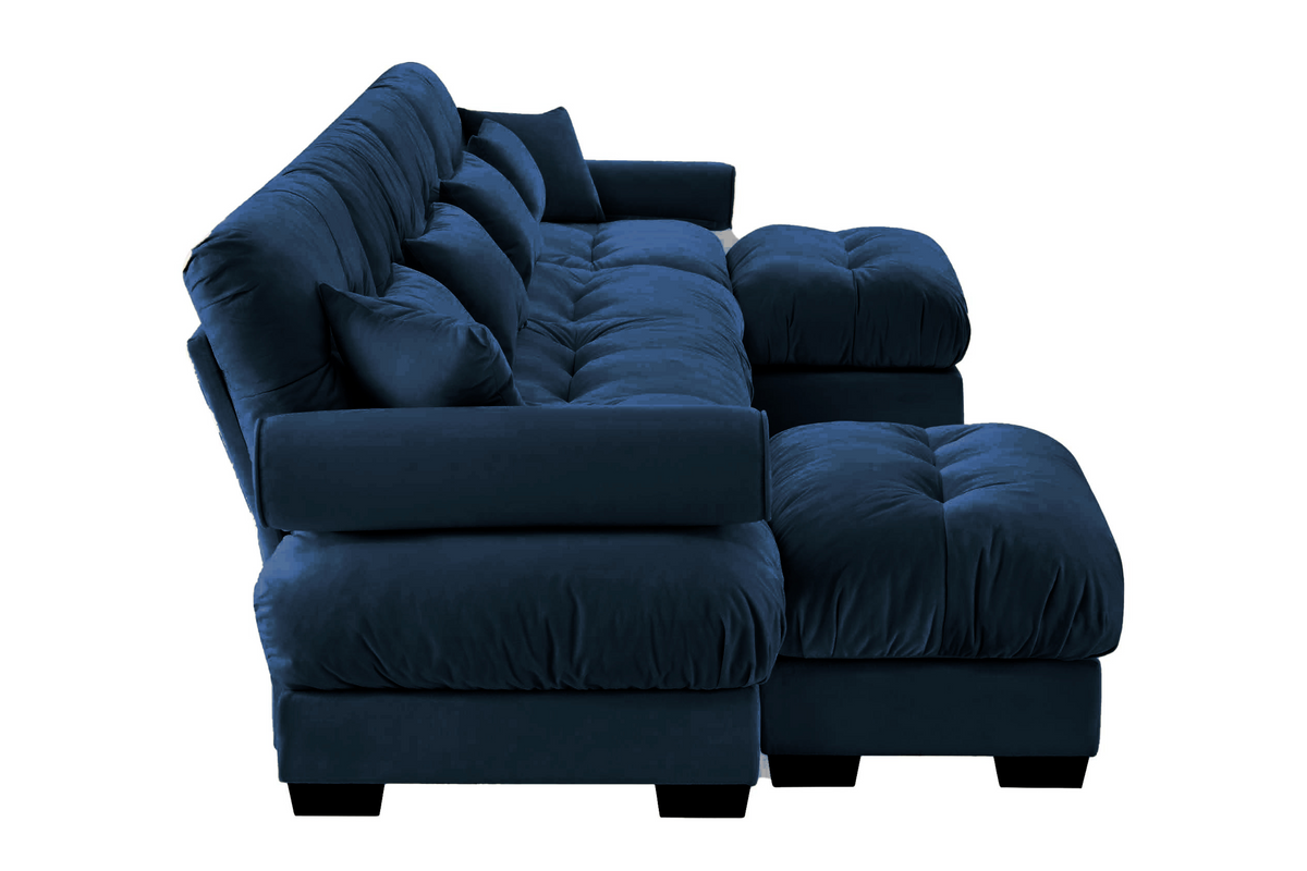 CLOUDIES 173&quot; 4 Seater Sofa with 2 Ottomans